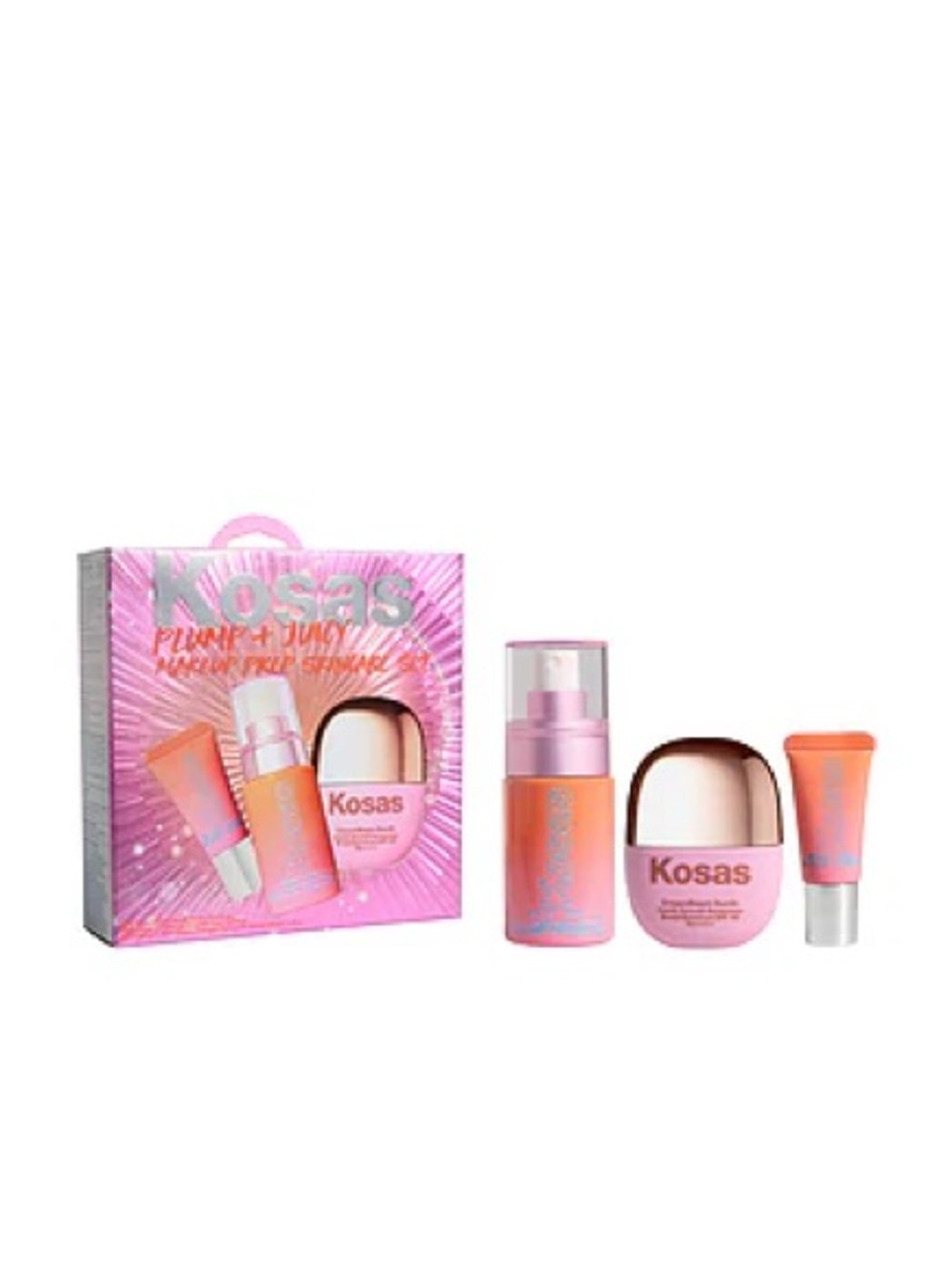 Kosas Plump + Juicy Glow Trio - Makeup Prep Skincare Set